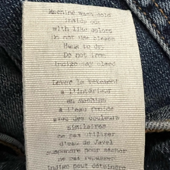 Rag & Bone Mid Rise Slim Leg Capri Blue Denim Jeans - Size 25 - Picture 12 of 13